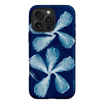 Hibiscus Cyanotype Printed Phone Cases iPhone 16 Pro Max / Armoured MagSafe by Sally Hungerford - The Dairy