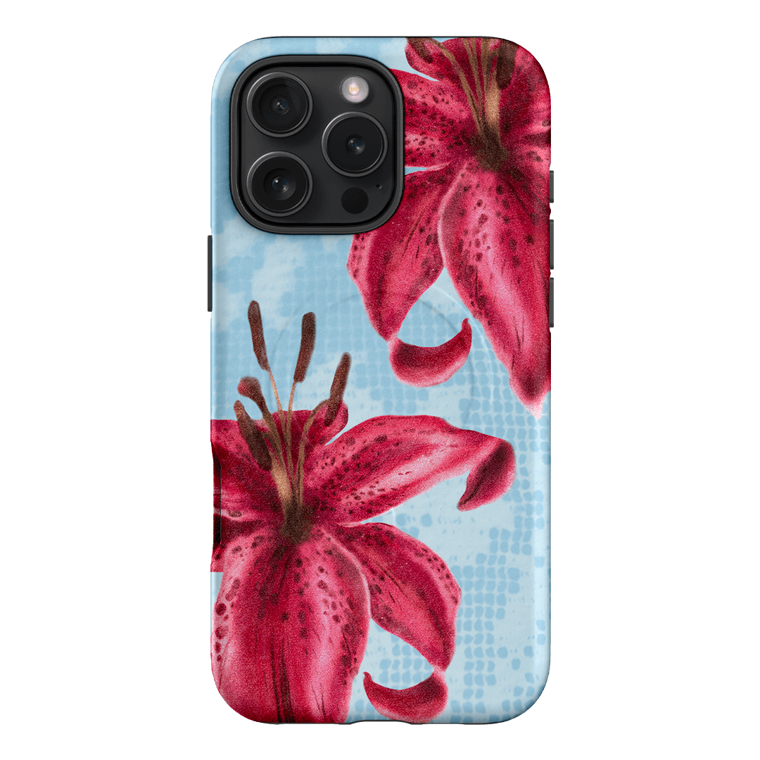 Lillies Printed Phone Cases iPhone 16 Pro Max / Armoured MagSafe by Sally Hungerford - The Dairy
