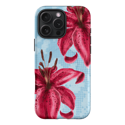 Lillies Printed Phone Cases iPhone 16 Pro Max / Armoured MagSafe by Sally Hungerford - The Dairy