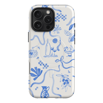 Mediterranean Wave Printed Phone Cases iPhone 16 Pro Max / Armoured MagSafe by Charlie Taylor - The Dairy