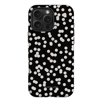 Mini Confetti Noir Printed Phone Cases iPhone 16 Pro Max / Armoured MagSafe by Veronica Tucker - The Dairy