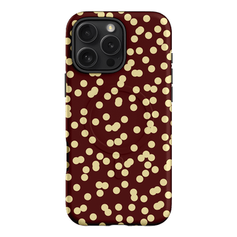 Mini Confetti Burgundy Butter Printed Phone Cases iPhone 16 Pro Max / Armoured MagSafe by Veronica Tucker - The Dairy