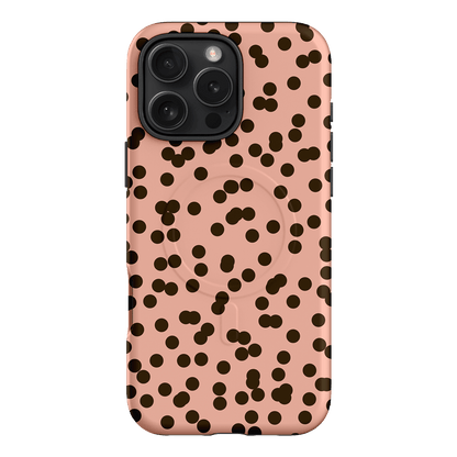 Mini Confetti Pink Chocolate Printed Phone Cases iPhone 16 Pro Max / Armoured MagSafe by Veronica Tucker - The Dairy