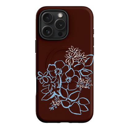 Mocha Posy Printed Phone Cases iPhone 16 Pro Max / Armoured MagSafe by Typoflora - The Dairy