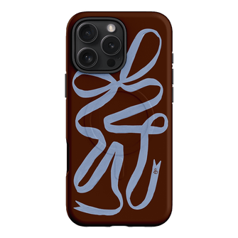 Mocha Ribbon Printed Phone Cases iPhone 16 Pro Max / Armoured MagSafe by Jasmine Dowling - The Dairy