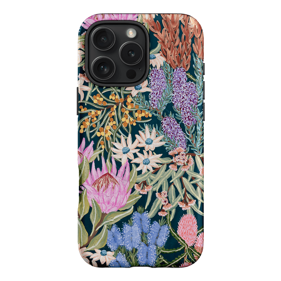 Moonlit Floral Printed Phone Cases iPhone 16 Pro Max / Armoured MagSafe by Amy Gibbs - The Dairy