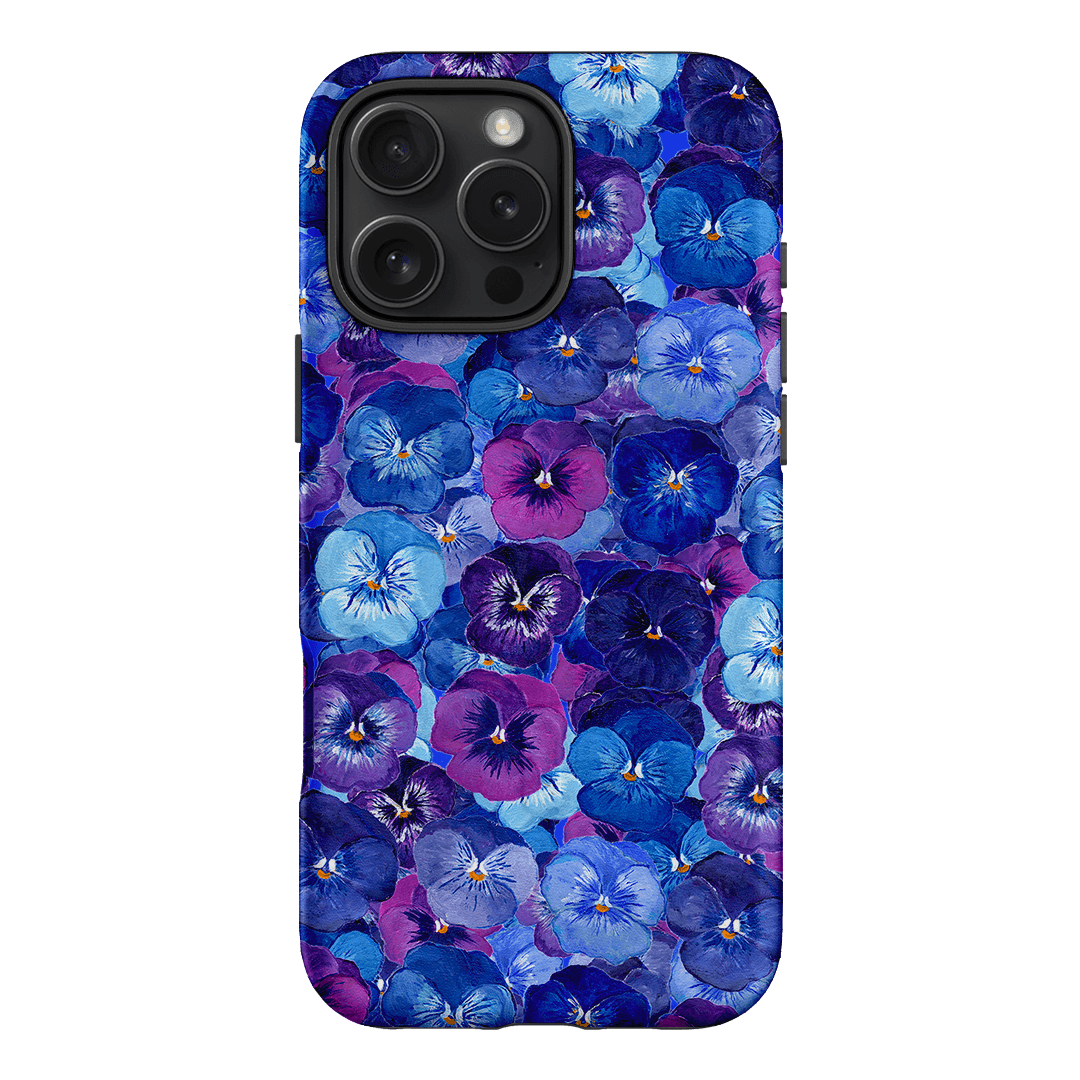 Pansy Jumble Printed Phone Cases iPhone 16 Pro Max / Armoured MagSafe by Kayla Henley - The Dairy