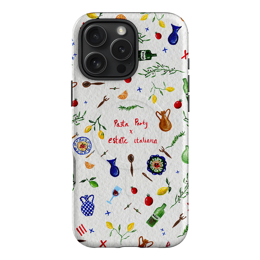 Pasta Party Printed Phone Cases iPhone 16 Pro Max / Armoured MagSafe by BG. Studio - The Dairy