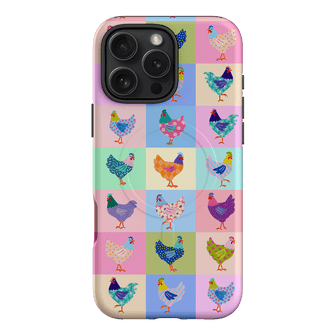Pastel Chickens Printed Phone Cases iPhone 16 Pro Max / Armoured MagSafe by Kayla Henley - The Dairy