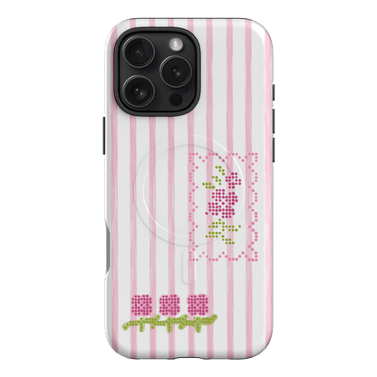 Patchwork Pink Printed Phone Cases iPhone 16 Pro Max / Armoured MagSafe by Kayla Carr - The Dairy