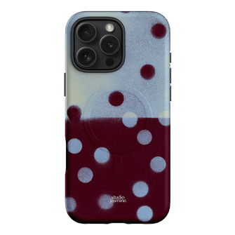 Plum Polka Dot Printed Phone Cases iPhone 16 Pro Max / Armoured MagSafe by Jasmine Dowling - The Dairy
