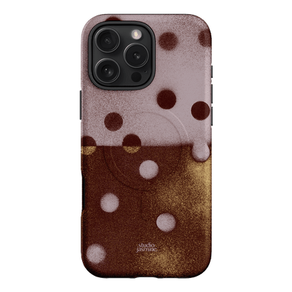 Rust Polka Dot Printed Phone Cases iPhone 16 Pro Max / Armoured MagSafe by Jasmine Dowling - The Dairy