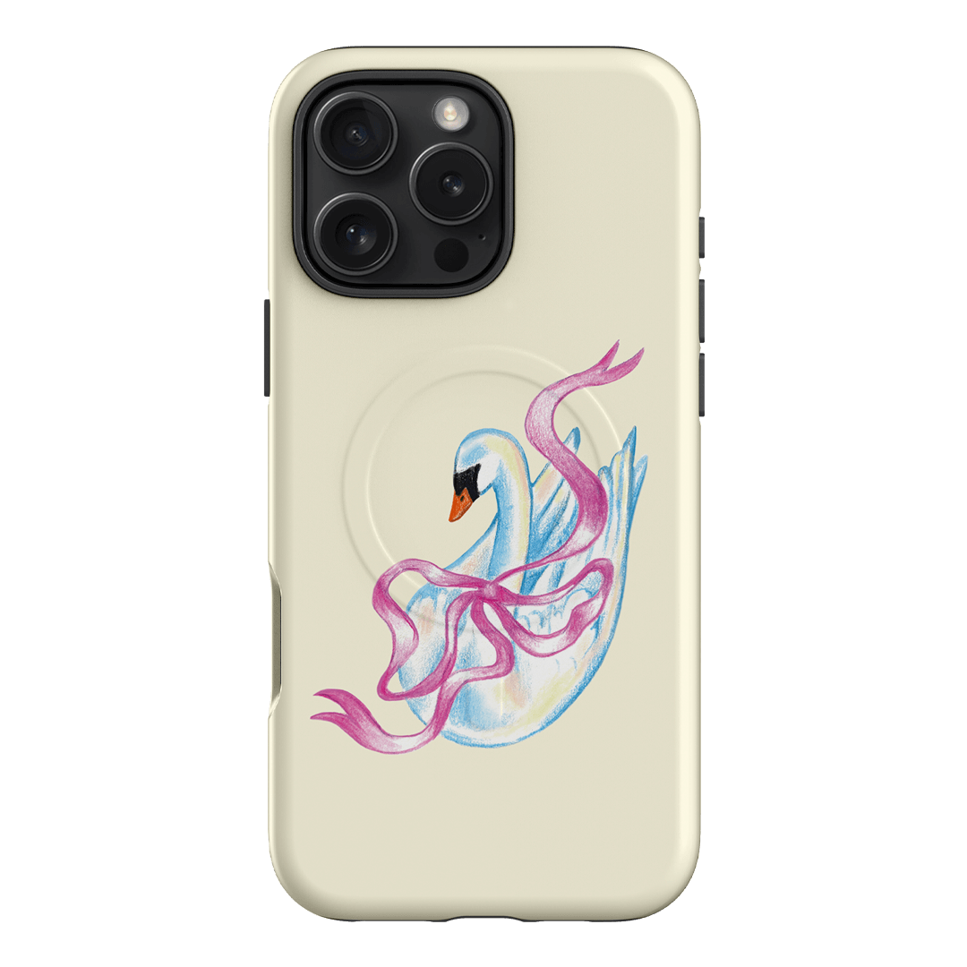 Satin Swan Printed Phone Cases iPhone 16 Pro Max / Armoured MagSafe by Femke Studio - The Dairy