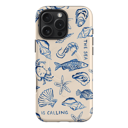 Sea Call Printed Phone Cases iPhone 16 Pro Max / Armoured MagSafe by Cass Deller - The Dairy