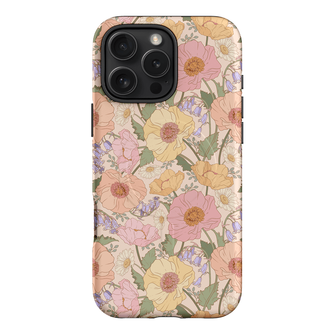 Spring Poppy Printed Phone Cases iPhone 16 Pro Max / Armoured MagSafe by Kasiags Art - The Dairy