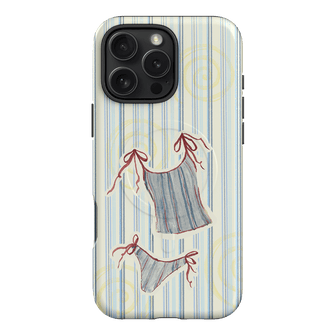 Stripe Tankini Printed Phone Cases iPhone 16 Pro Max / Armoured MagSafe by Kayla Carr - The Dairy
