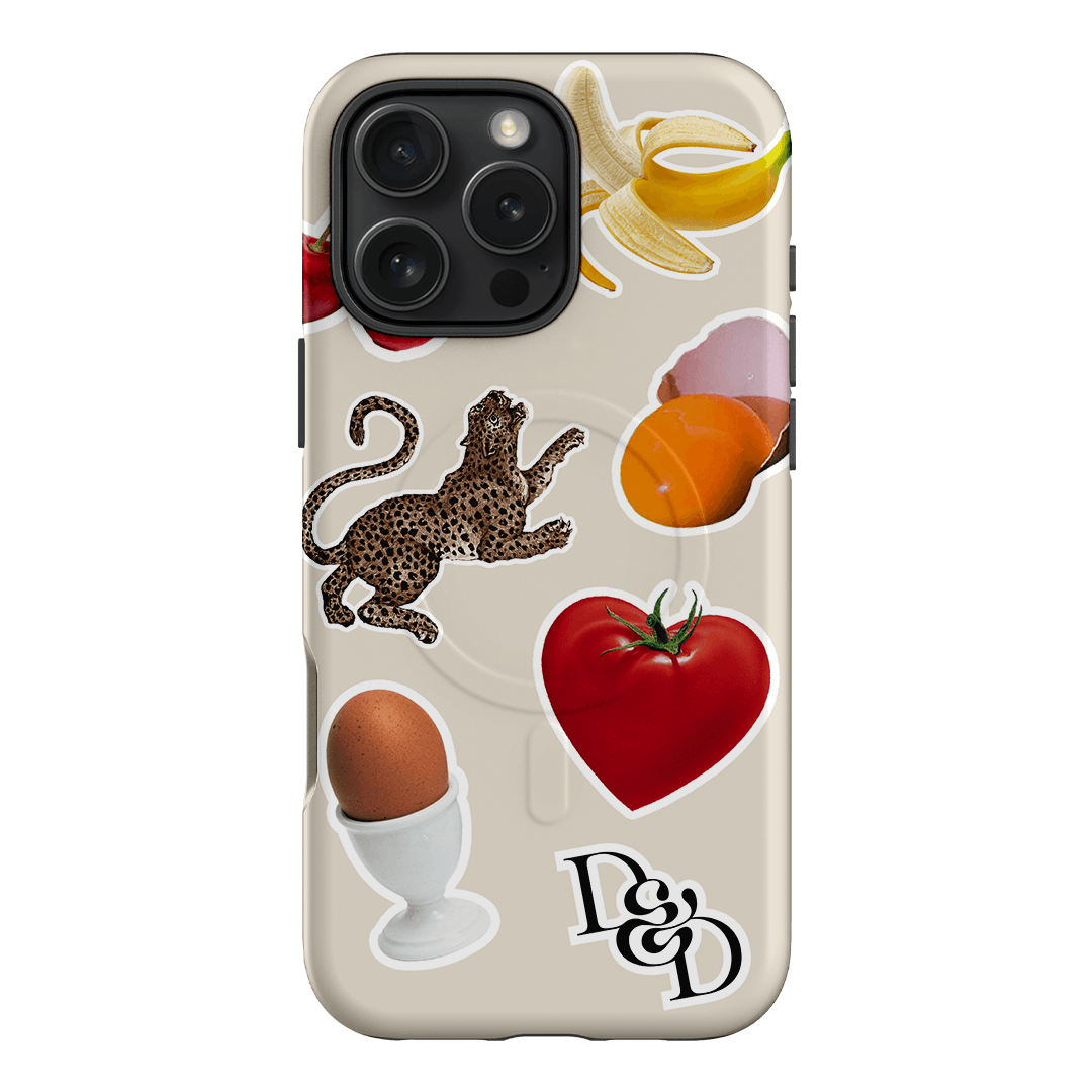 Sunday Stickers Cream Printed Phone Cases iPhone 16 Pro Max / Armoured MagSafe by Desmond & Dempsey - The Dairy