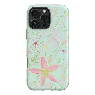 Swirl Blue Printed Phone Cases iPhone 16 Pro Max / Armoured MagSafe by Kayla Carr - The Dairy