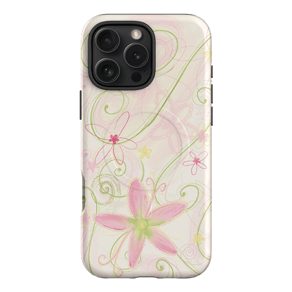 Swirl Pink Printed Phone Cases iPhone 16 Pro Max / Armoured MagSafe by Kayla Carr - The Dairy