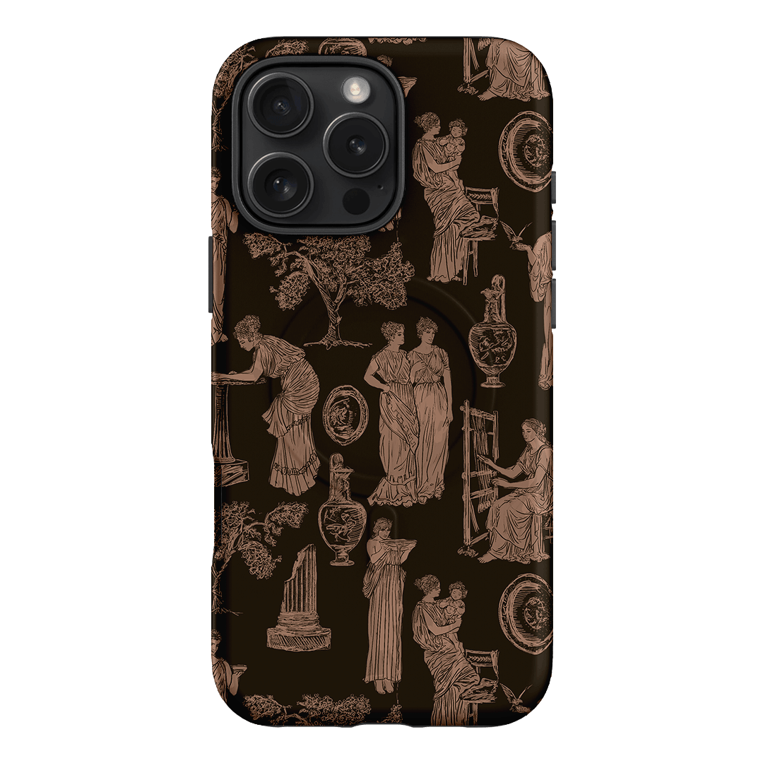 Symposium Burnt Umber Printed Phone Cases iPhone 16 Pro Max / Armoured MagSafe by Veronica Tucker - The Dairy