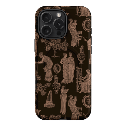 Symposium Burnt Umber Printed Phone Cases iPhone 16 Pro Max / Armoured MagSafe by Veronica Tucker - The Dairy