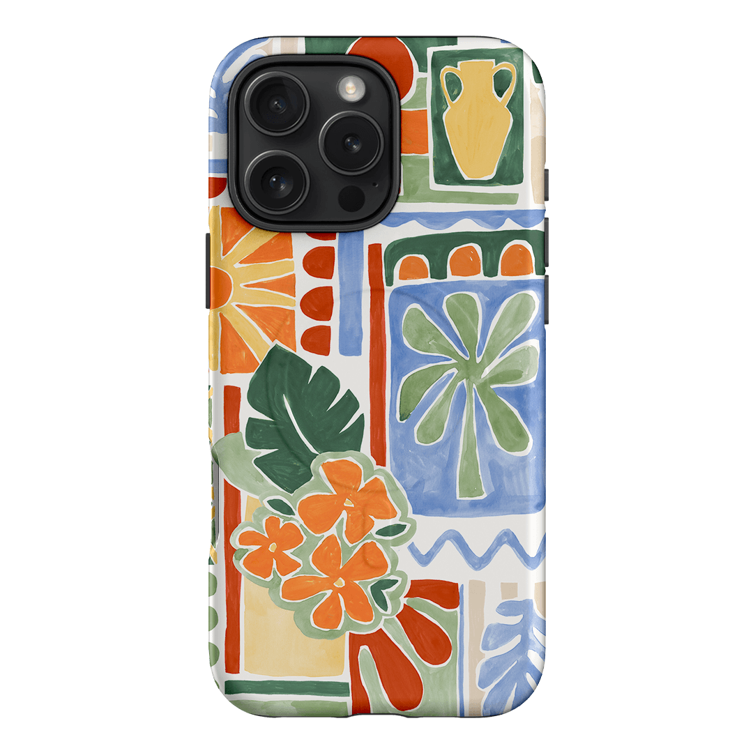 Tropicana Tile Printed Phone Cases iPhone 16 Pro Max / Armoured MagSafe by Charlie Taylor - The Dairy