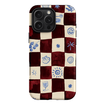 Afternoon Mezze Maroon Printed Phone Cases iPhone 16 Pro Max / Armoured by Charlie Taylor - The Dairy