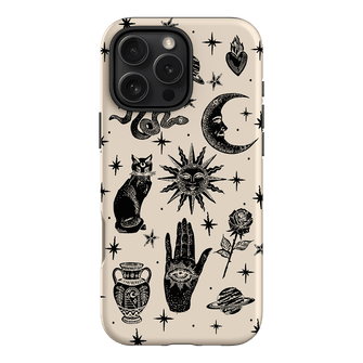 Astro Flash Beige Printed Phone Cases iPhone 16 Pro Max / Armoured by Veronica Tucker - The Dairy