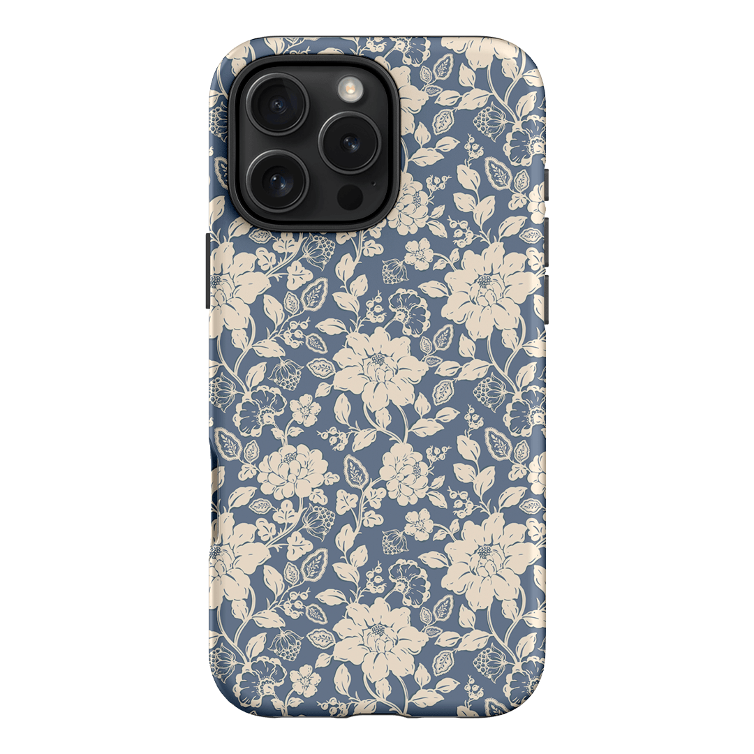 Blue Garden Printed Phone Cases iPhone 16 Pro Max / Armoured by Kasiags Art - The Dairy