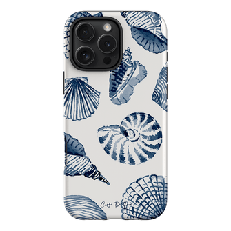 Blue Shells Printed Phone Cases iPhone 16 Pro Max / Armoured by Cass Deller - The Dairy