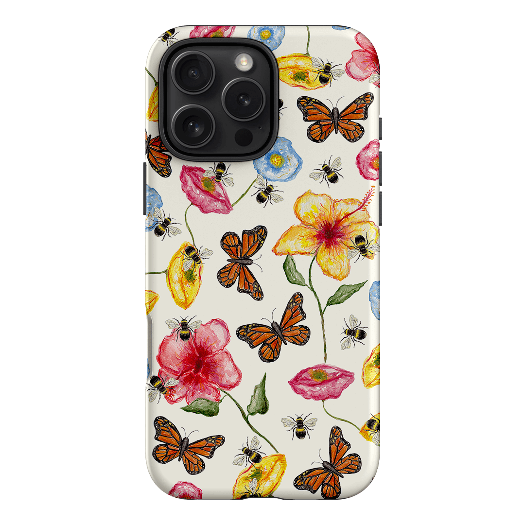 Butterflies & Bees Printed Phone Cases iPhone 16 Pro Max / Armoured by BG. Studio - The Dairy