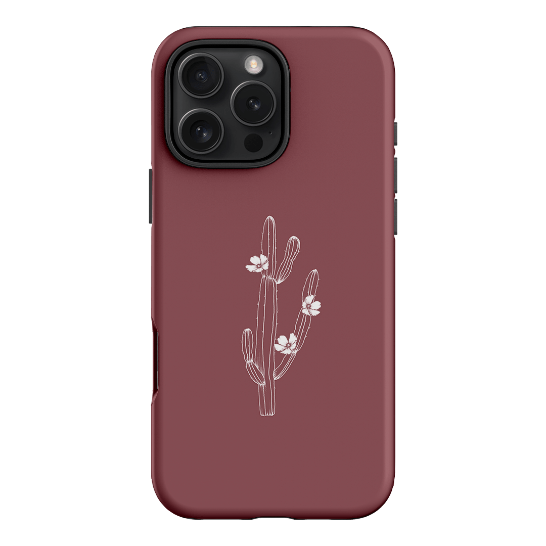 Cactus Flower Printed Phone Cases iPhone 16 Pro Max / Armoured by Typoflora - The Dairy