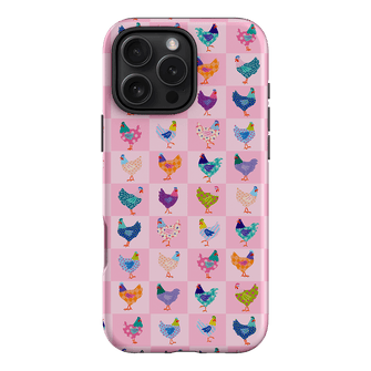 Checkered Chickens Printed Phone Cases iPhone 16 Pro Max / Armoured by Kayla Henley - The Dairy