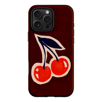 Cherries Printed Phone Cases iPhone 16 Pro Max / Armoured by Studio Bon - The Dairy