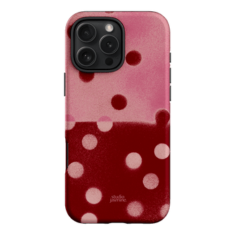 Cherry Polka Dot Printed Phone Cases iPhone 16 Pro Max / Armoured by Jasmine Dowling - The Dairy