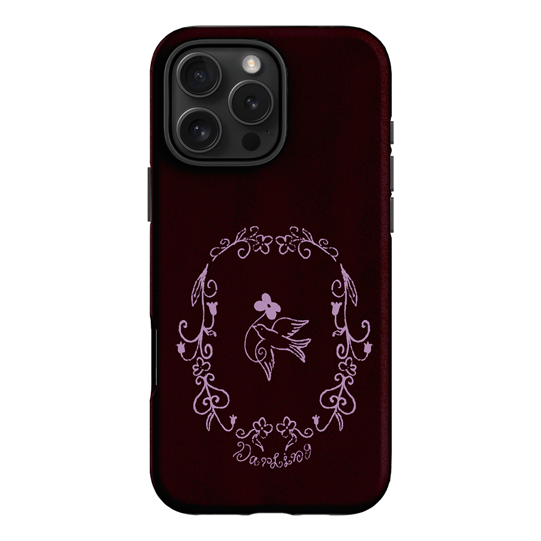 Darling Burgundy Printed Phone Cases by The Dairy - The Dairy