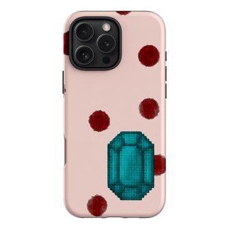 December Turquoise Printed Phone Cases iPhone 16 Pro Max / Armoured by Joiana - The Dairy