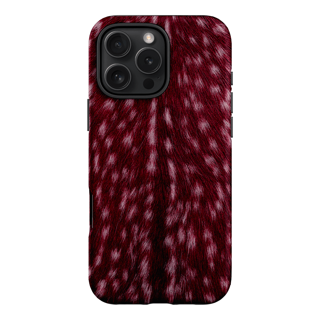 Fawn Burgundy Printed Phone Cases iPhone 16 Pro Max / Armoured by The Dairy - The Dairy