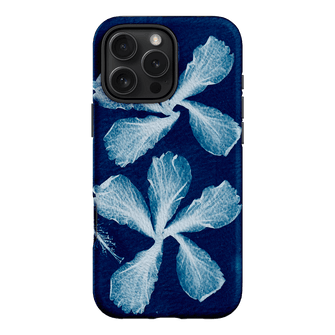 Hibiscus Cyanotype Printed Phone Cases iPhone 16 Pro Max / Armoured by Sally Hungerford - The Dairy