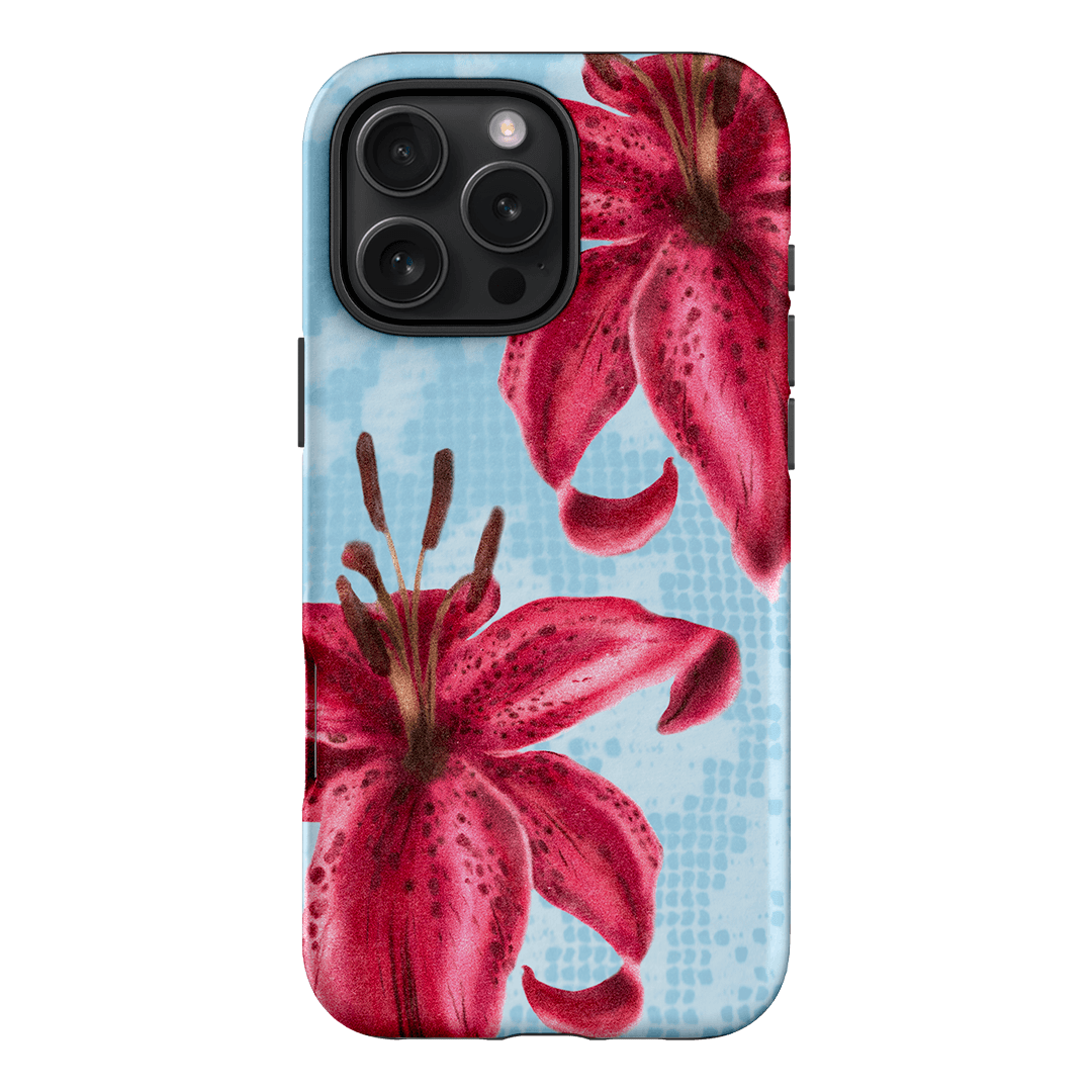 Lillies Printed Phone Cases iPhone 16 Pro Max / Armoured by Sally Hungerford - The Dairy