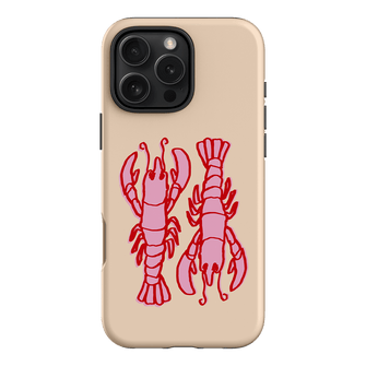 Lobster Love Peach Printed Phone Cases iPhone 16 Pro Max / Armoured by The Dairy - The Dairy