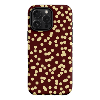 Mini Confetti Burgundy Butter Printed Phone Cases iPhone 16 Pro Max / Armoured by Veronica Tucker - The Dairy