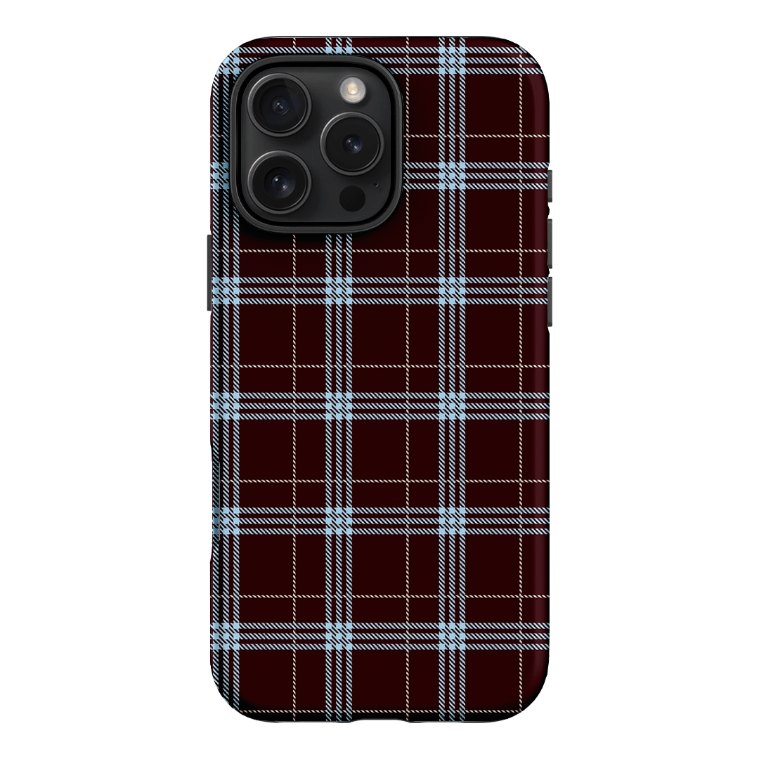 Mocha Plaid Printed Phone Cases iPhone 16 Pro Max / Armoured by The Dairy - The Dairy