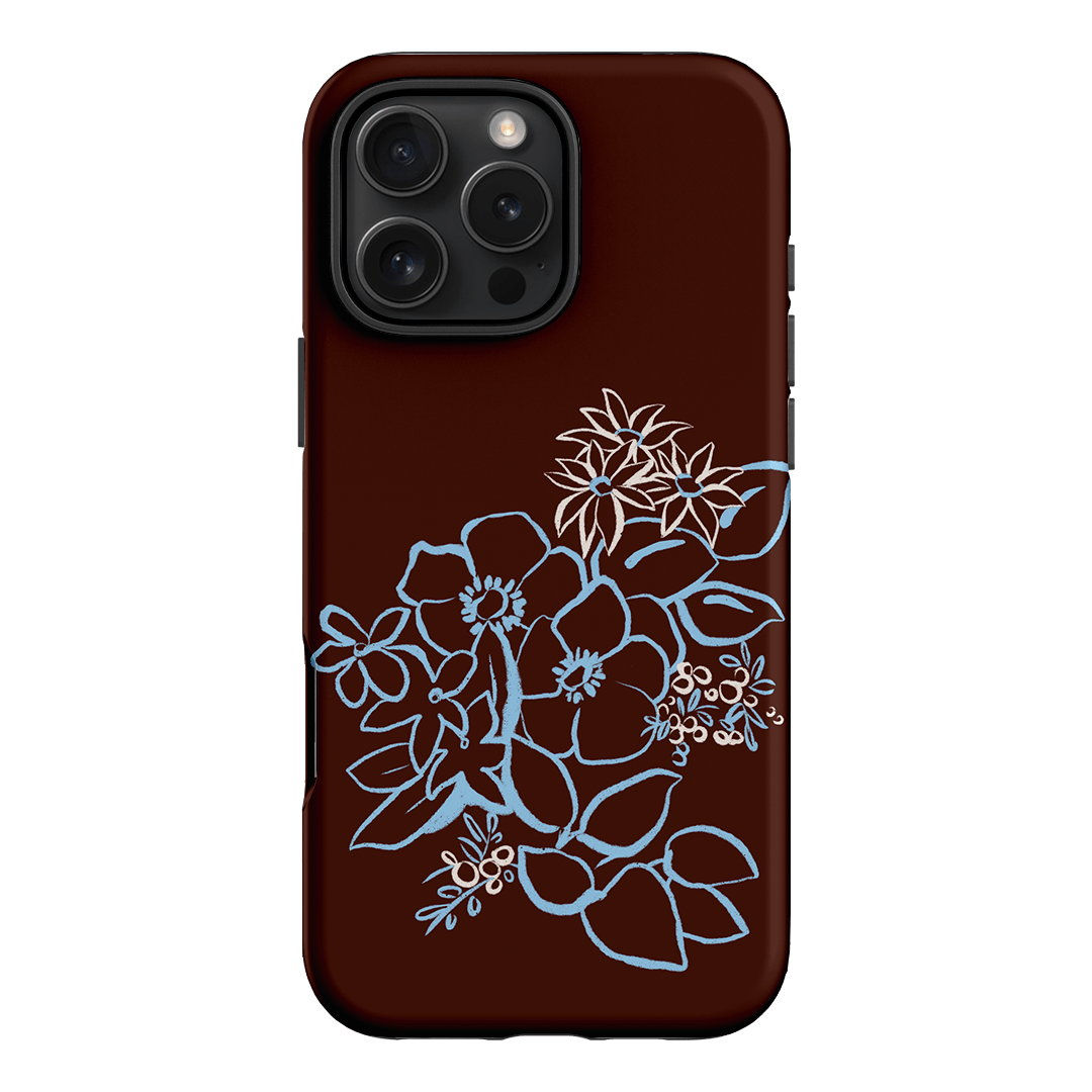 Mocha Posy Printed Phone Cases iPhone 16 Pro Max / Armoured by Typoflora - The Dairy