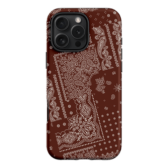 Paisley Cinnamon Printed Phone Cases iPhone 16 Pro Max / Armoured by The Dairy - The Dairy