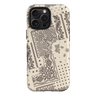 Paisley Ecru Printed Phone Cases iPhone 16 Pro Max / Armoured by The Dairy - The Dairy