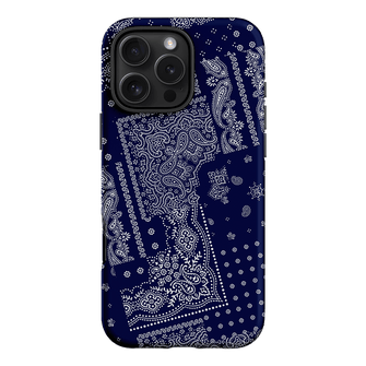 Paisley Indigo Printed Phone Cases iPhone 16 Pro Max / Armoured by The Dairy - The Dairy