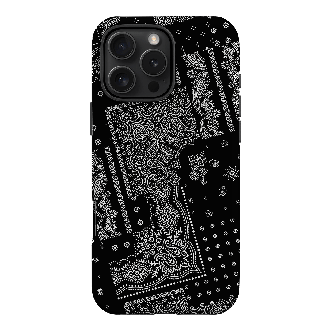 Paisley Noir Printed Phone Cases iPhone 16 Pro Max / Armoured by The Dairy - The Dairy