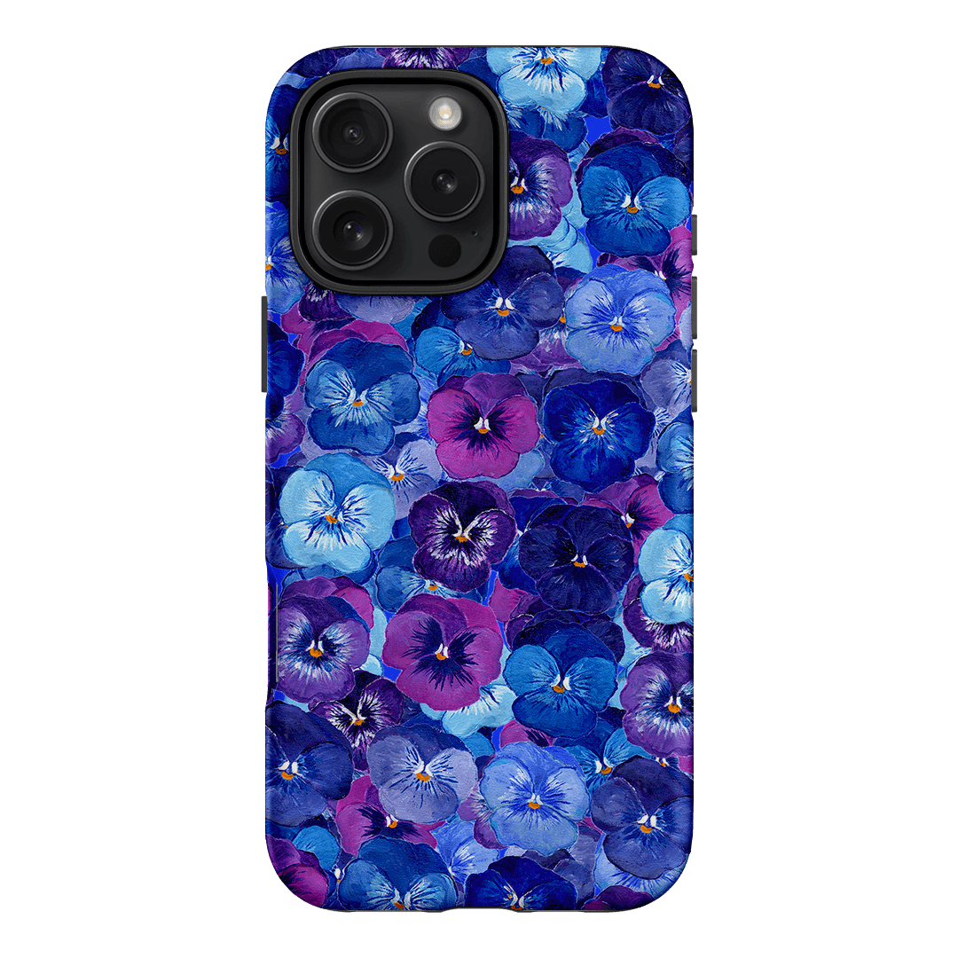 Pansy Jumble Printed Phone Cases iPhone 16 Pro Max / Armoured by Kayla Henley - The Dairy