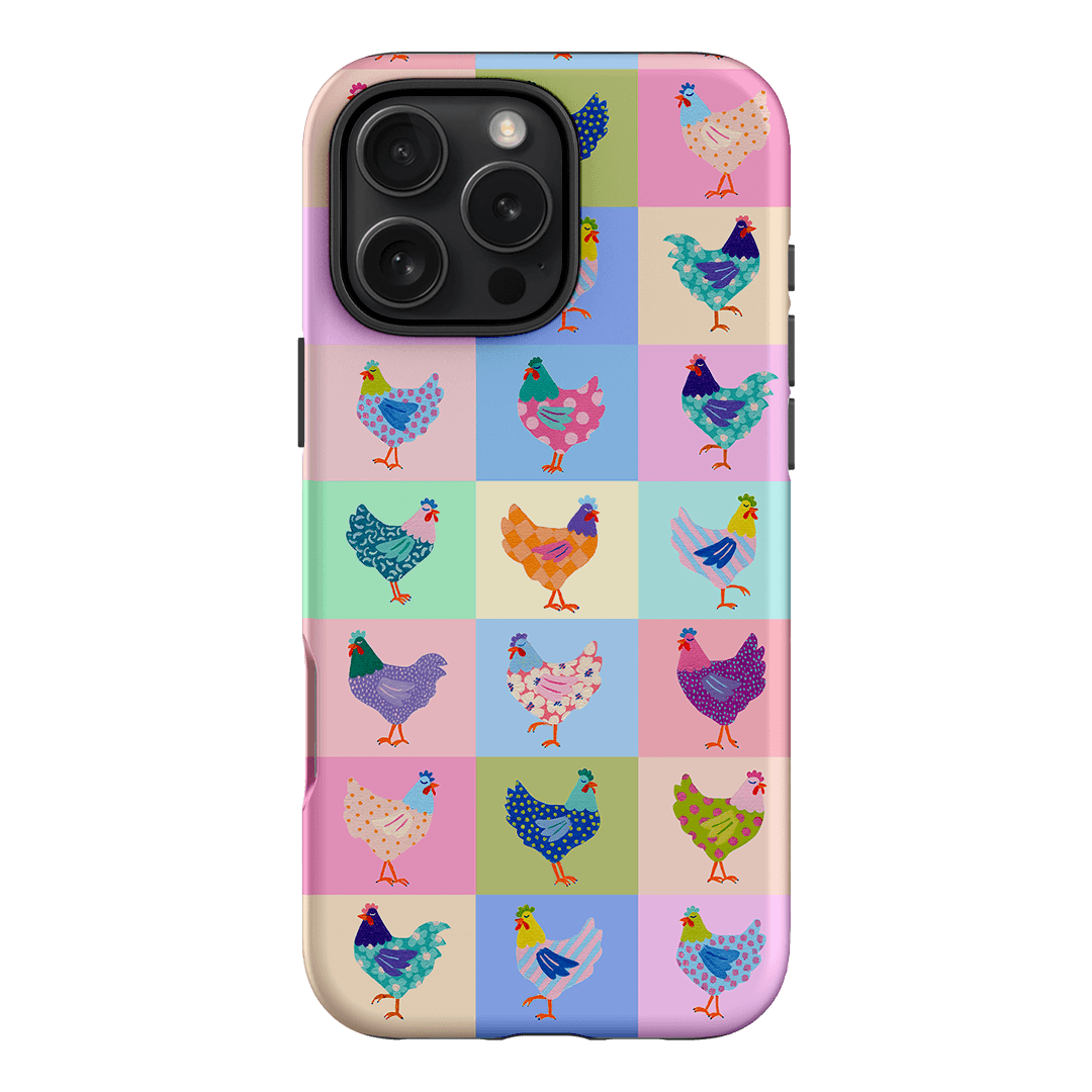 Pastel Chickens Printed Phone Cases iPhone 16 Pro Max / Armoured by Kayla Henley - The Dairy